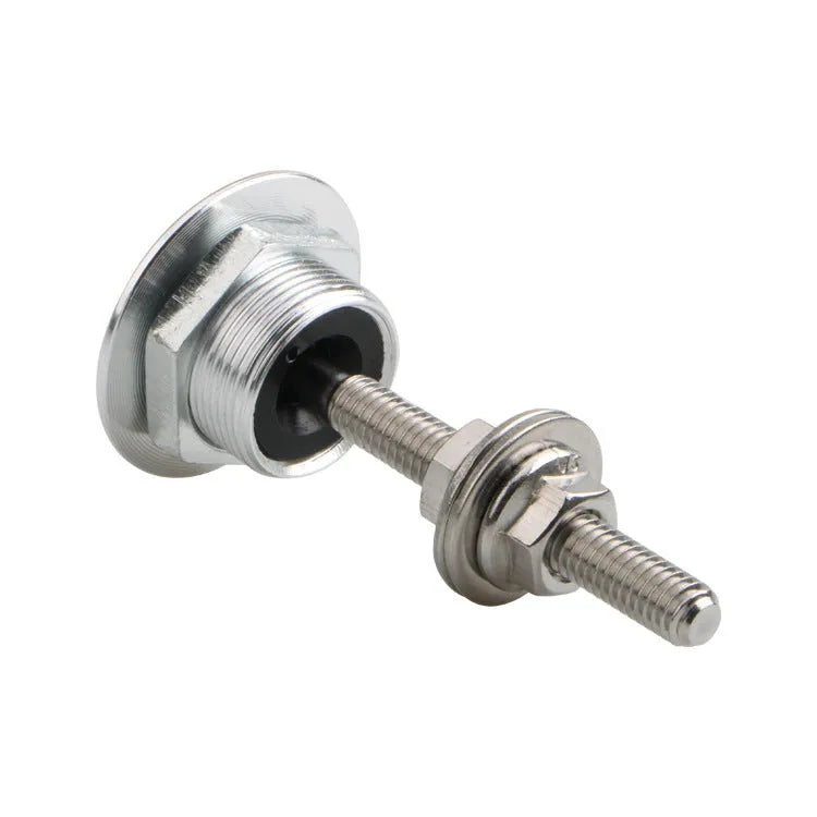 30mm silver aluminium button-type car engine cover lock with screw and nut