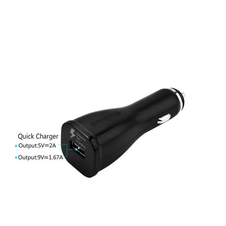 QC30 single port USB car fast charger with QC2.0 certification for smartphones and tablets