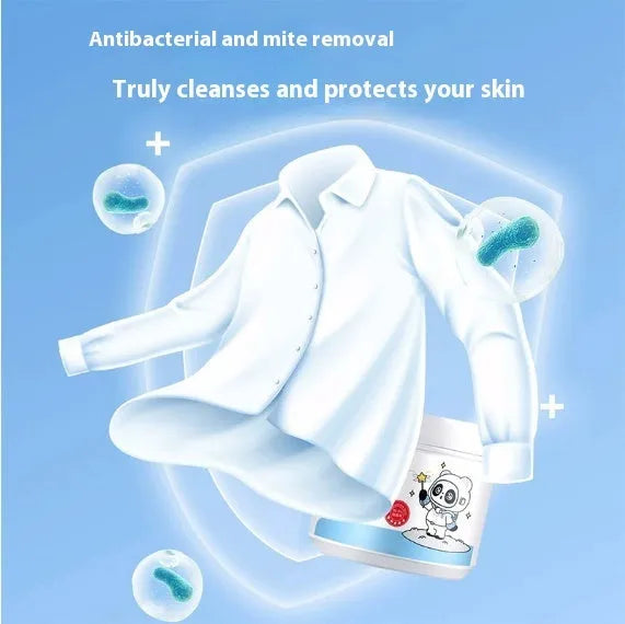 Bottle of biological enzyme active oxygen bubble powder laundry detergent