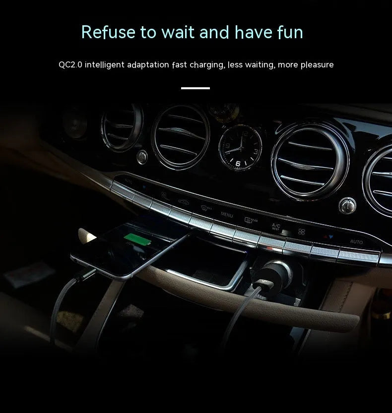 QC30 single port USB car fast charger with QC2.0 certification for smartphones and tablets