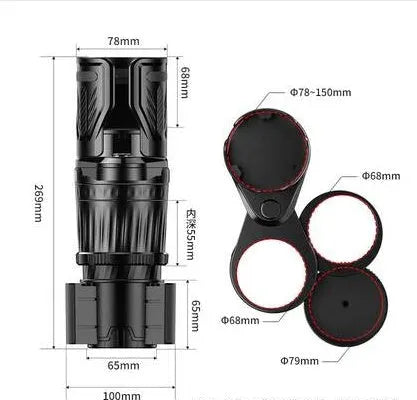 One Point Four car cup holder with adjustable base in carbon fibre black