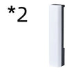 Black and white 3D RGB voice-activated music rhythm ambiance lamp on a table.