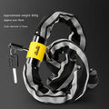 95cm black mountain bike chain lock with zinc alloy construction and combination dial