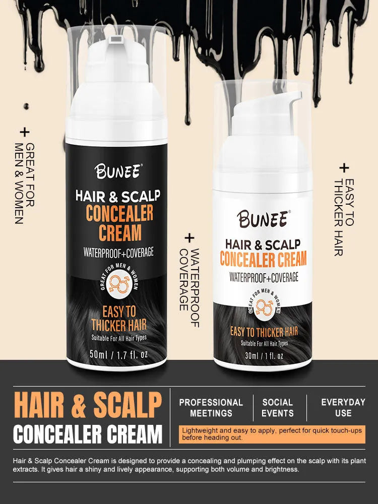 30 ml tube of dense scalp concealer pomade for covering hair thinning and nourishing scalp