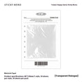 Today's Happy Series sticky notes in four colours showing 120x80mm size and 30-page pad
