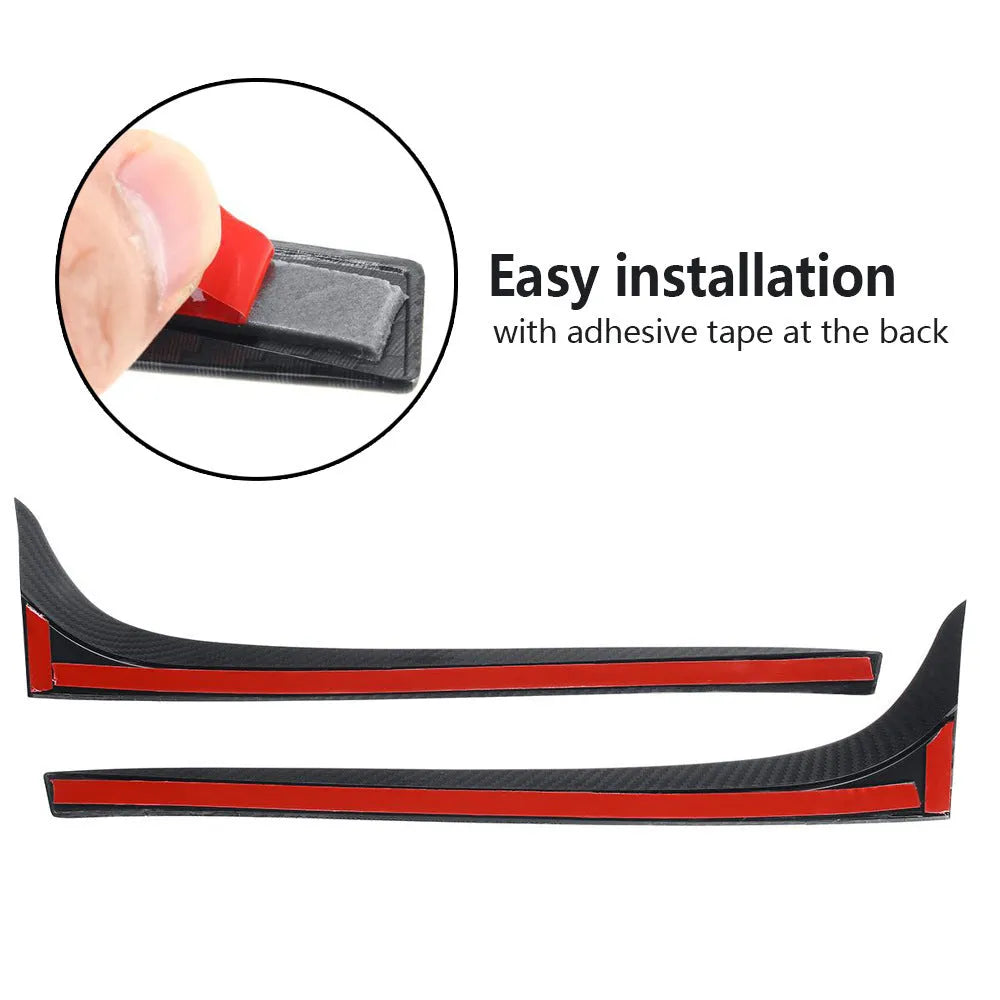 Glossy black ABS plastic rear window spoiler wing for Volkswagen Golf MK7 with adhesive tape.