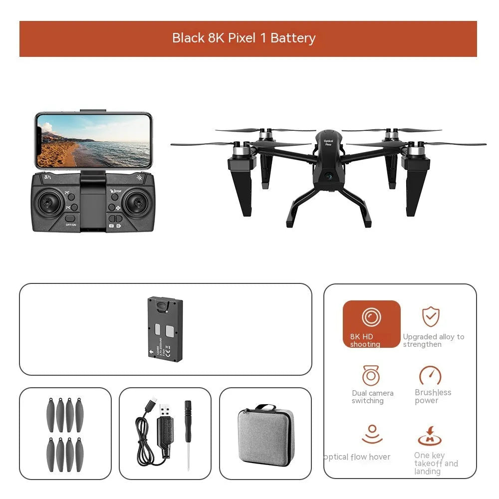 Alloy KS66 UAV drone kit with remote control showing white and black colour options with camera