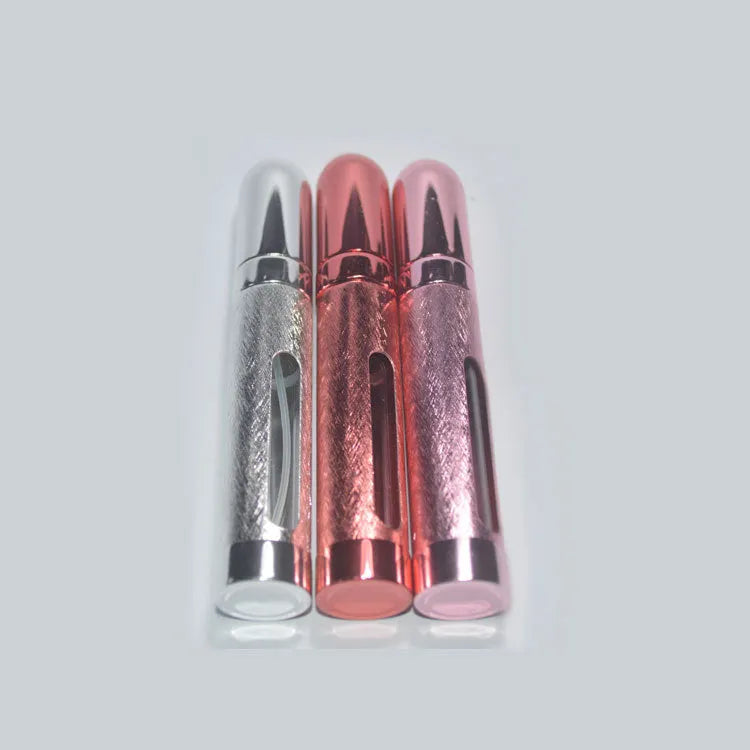 12ml aluminium travel perfume bottle with glass liner in various colours