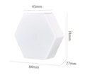 White wireless remote control pat light with LED beads and touch operation