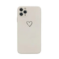 Solid colour TPU silicone back cover case for Apple iPhone on a table.