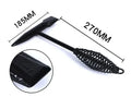 High carbon steel welding hammer with a spring steel handle for slag and rust removal.