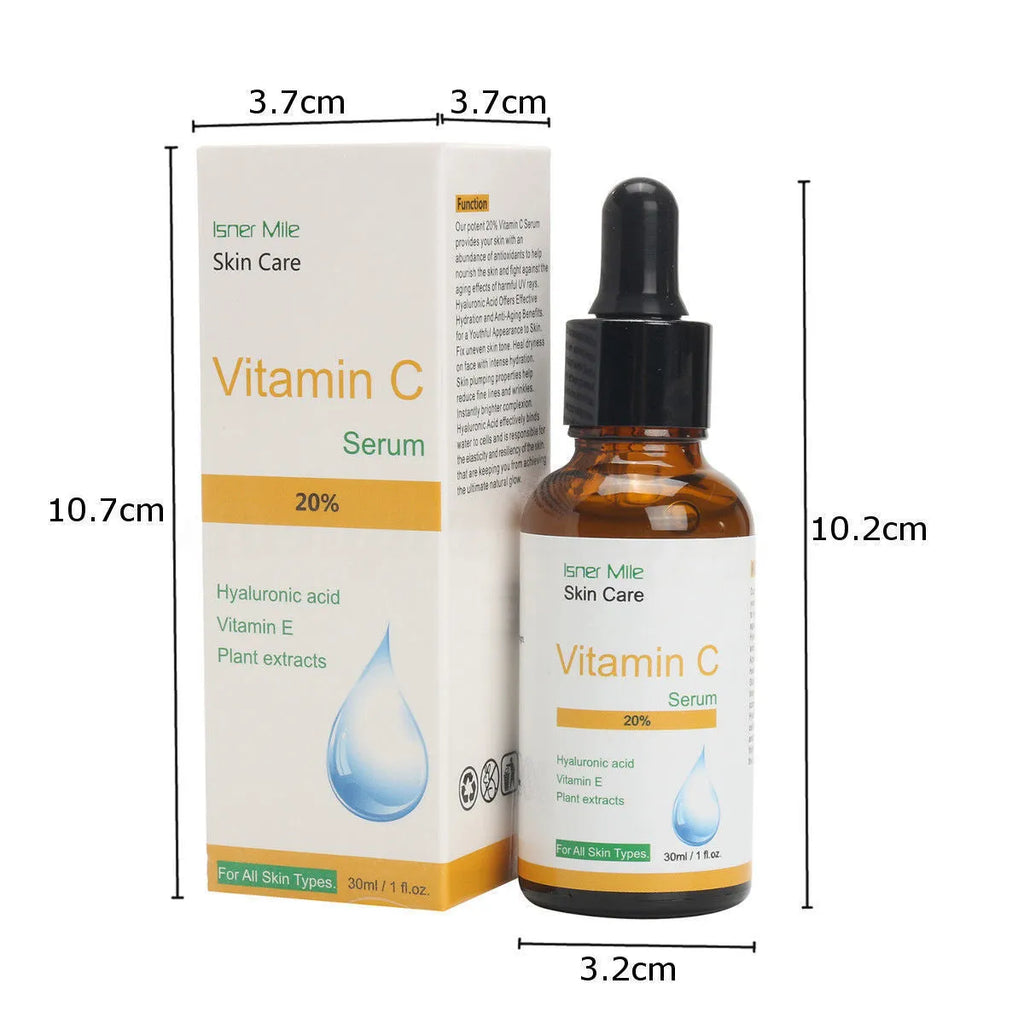 30ml bottle of Vitamin C undiluted serum for facial skincare with brightening and moisturising properties