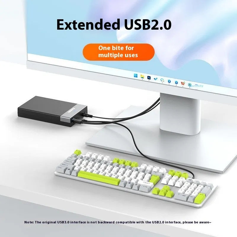 3.5 inch SATA hard disk enclosure with USB 3.0 port and external power supply
