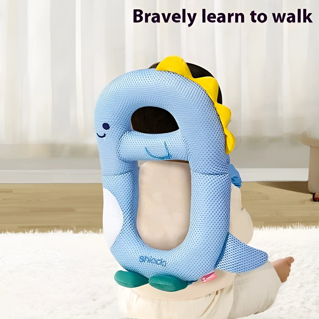 Baby anti-collision pillow in cartoon animal design with EPS filling for toddler walking protection