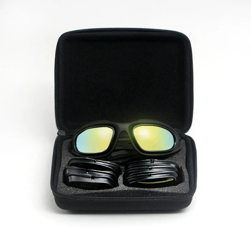 Tactical polarized sports sunglasses with PC frame for cycling and outdoor activities
