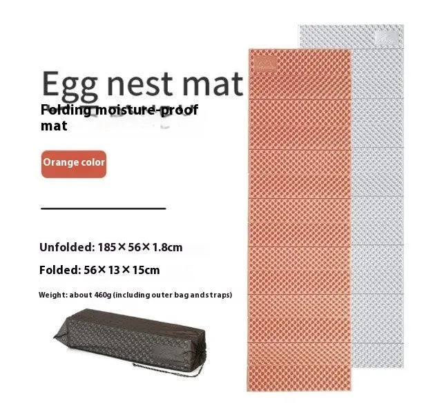 NH Egg Tank folding nap mat in Blue, measuring 57x13x16cm, with aluminum film and EVA construction