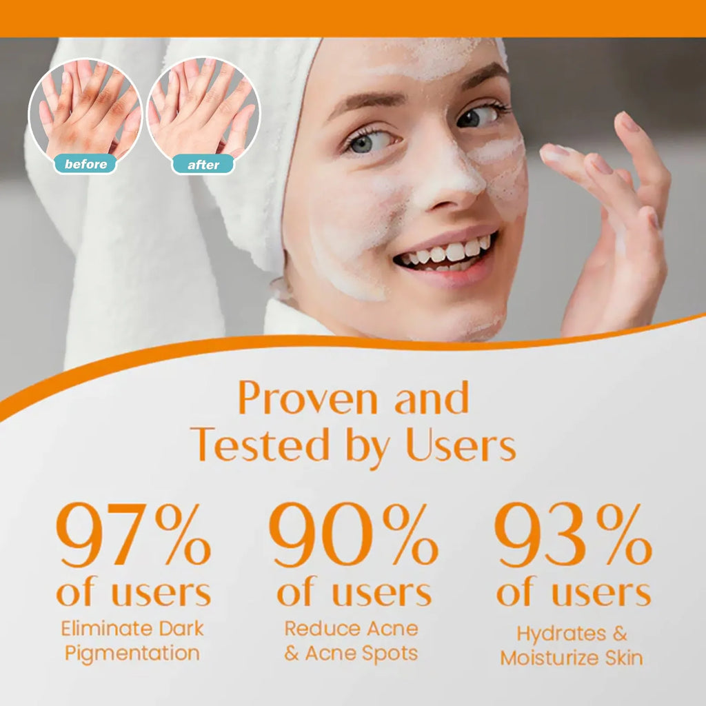 100g whitening vitamin soap bar with kojic acid, vitamin C, and botanical extracts