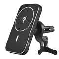 M6 black magnetic wireless charging car bracket for smartphones