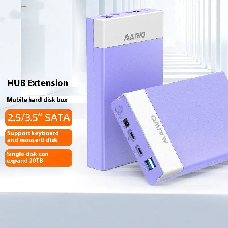 3.5 inch SATA hard disk enclosure with USB 3.0 port and external power supply