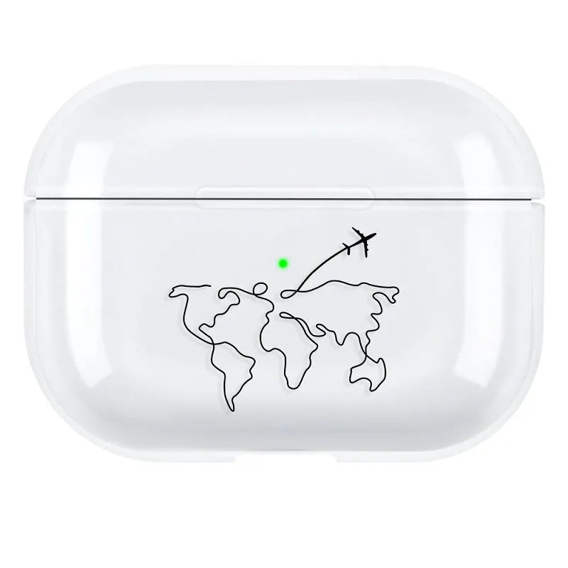 Hard PC back cover shell for AirPods Pro 3 wireless earbud case in solid colour.