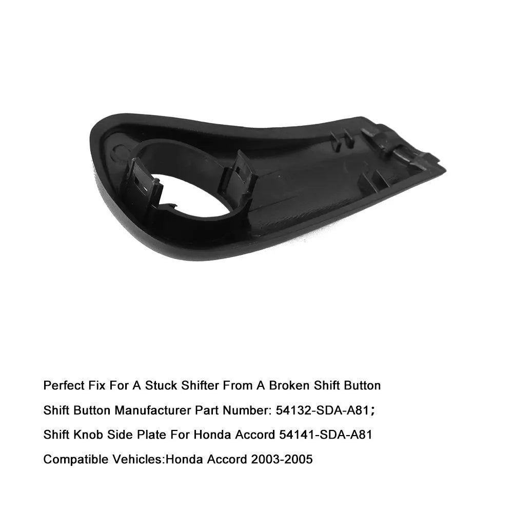 SK206 black plastic shift button kit for Honda Accord 2003-2005 with spring and side plate