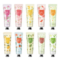 30g fruit hand cream tube with multiple fragrance options including avocado and rose