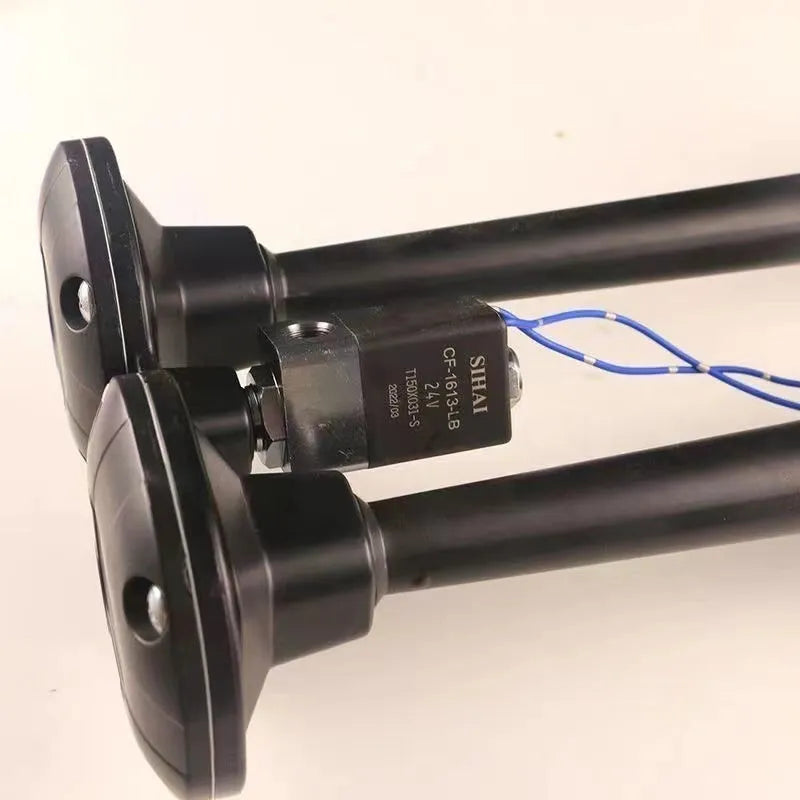 Black dual trumpet super loud 300DB air horn kit for 12V and 24V cars and trucks