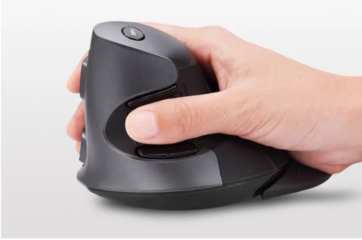 M 618 wireless vertical ergonomic mouse in black or white with USB receiver