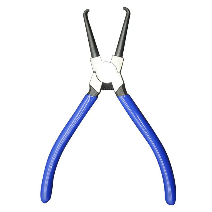 Iron and rubber caliper tubing pliers for automotive fuel line maintenance.