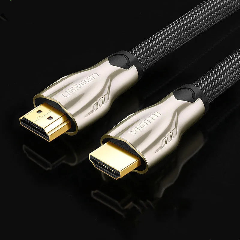 Version 2.0 4K HDMI cable with gold-plated connectors, shown at full 5-metre length.