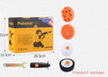 Yellow automotive polishing machine with 125mm disc on 220V power supply for car and multi-surface polishing
