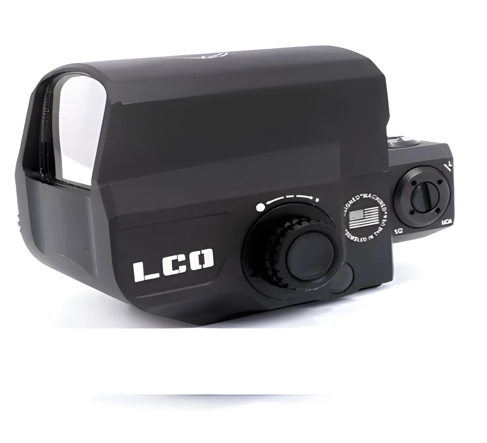 LCO Tactische Red Dot Sight with integrated 20mm rail mount on a Picatinny rail.