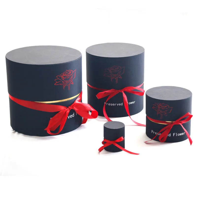 Preserved real rose flower in a luxury gift box with hand-crafted blooms