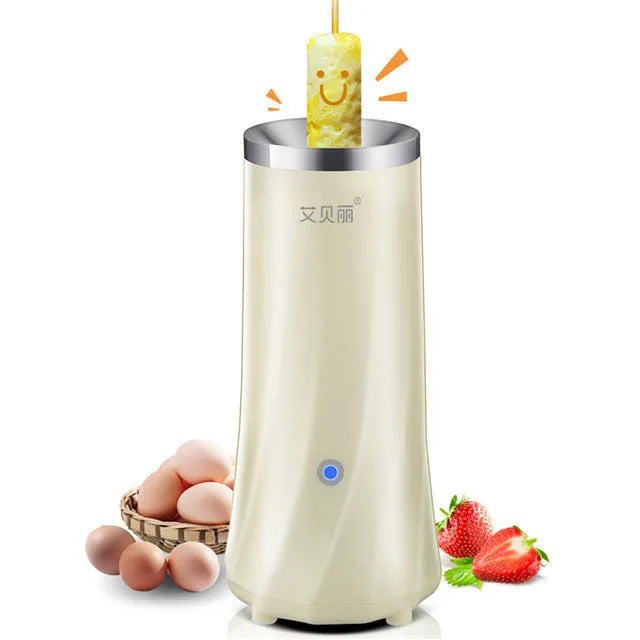 Beige multifunctional mini breakfast machine with automatic operation and 50W power rating