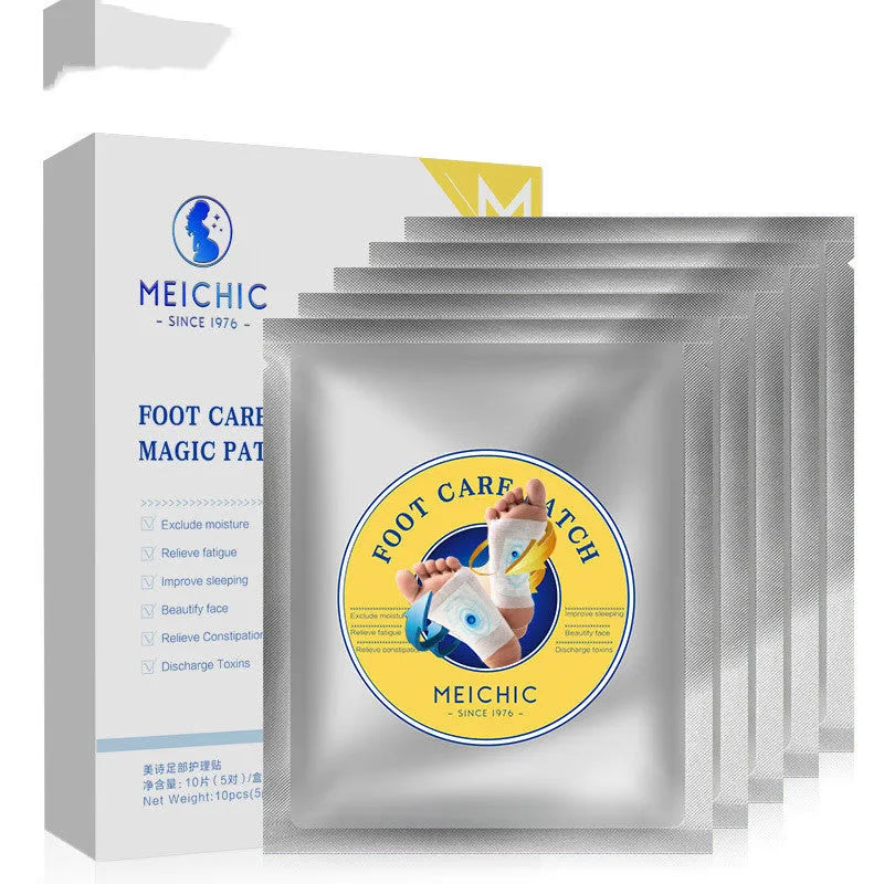 Meishi foot care paste soothing care box of 10 tablets for men and women foot nursing