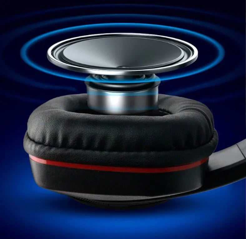 Black wired gaming headset with 40mm speakers and 1.2 metre cable