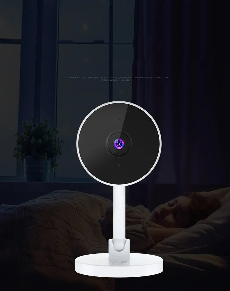 White FLASH FISH WiFi security camera with gun design for home monitoring