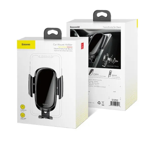 Universal smart car bracket mobile phone holder mounted on dashboard showing adjustable grip