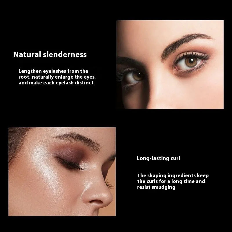4D waterproof black mascara for long thick curling lashes with smudge-resistant formula