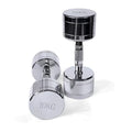 Silver pure steel electroplated 1kg dumbbell with ergonomic handle