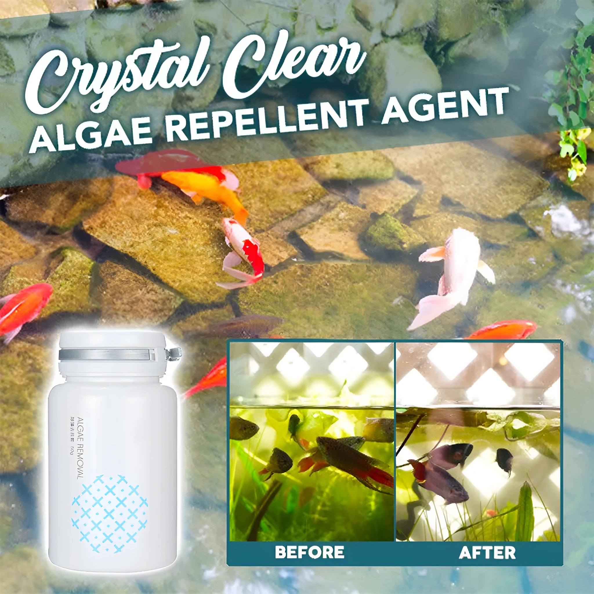 50g swimming pool algaecide treatment for algae and moss removal in aquatic environments