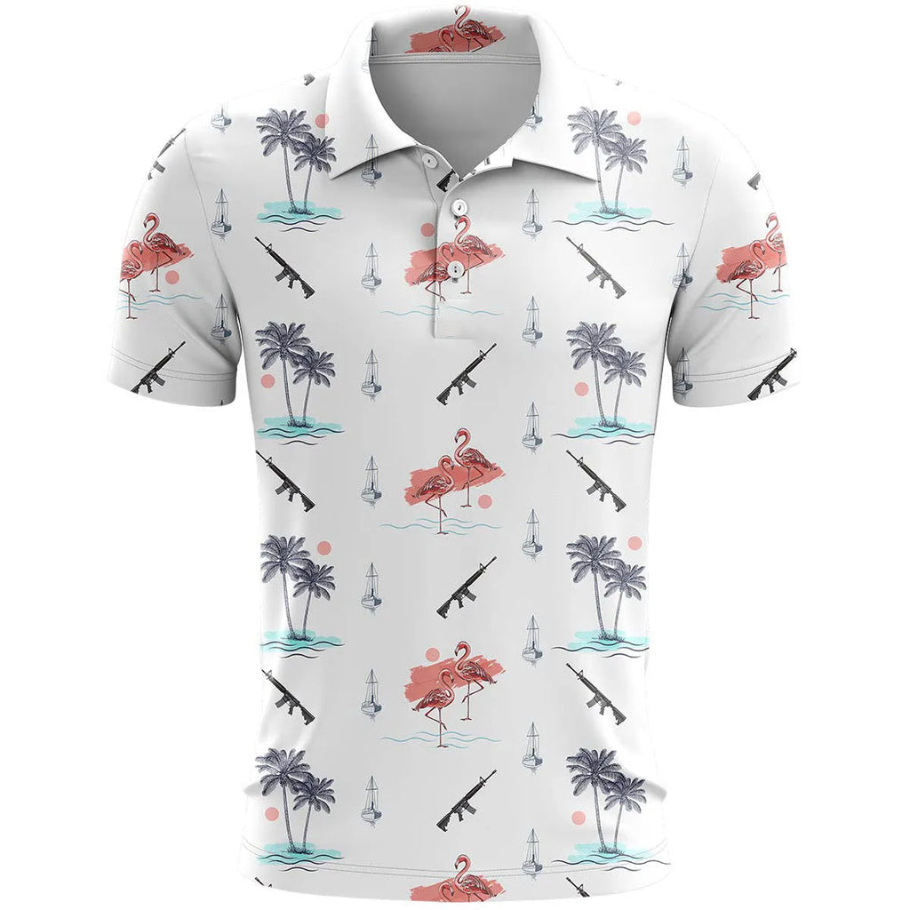 3D printed short sleeve sports top in bird eye cloth, shown in a loose fit on a model.