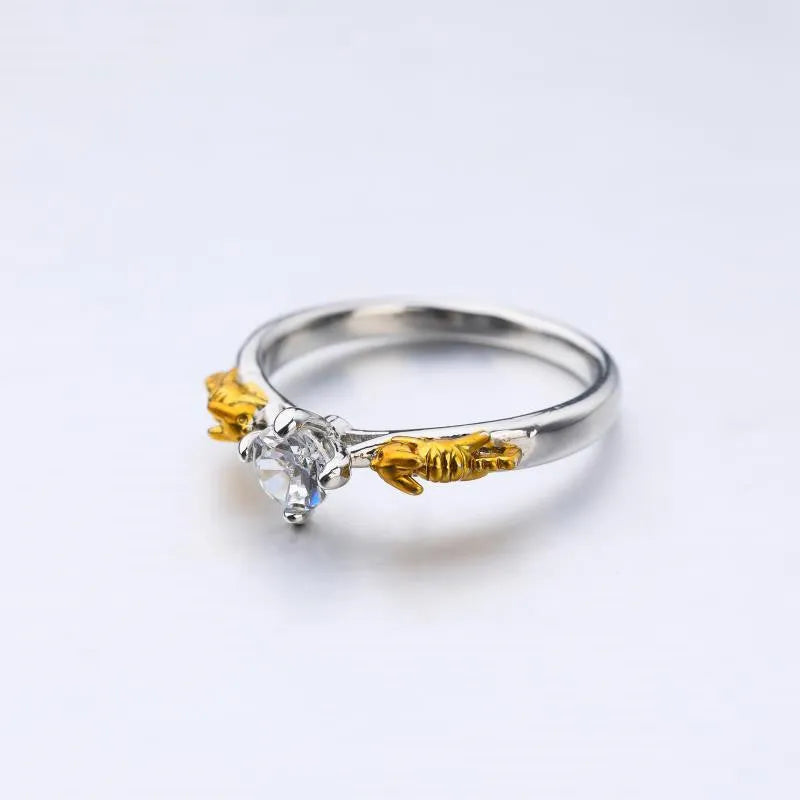 Black gold crystal crown cosplay ring made from copper, showing crown modelling.