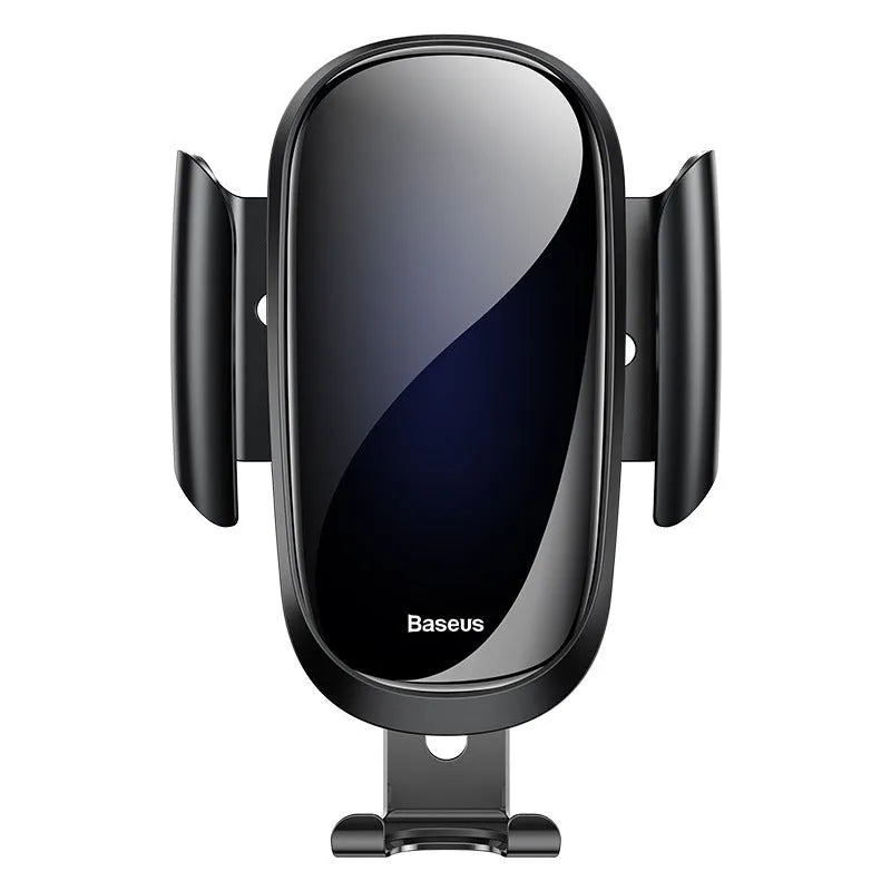 Universal smart car bracket mobile phone holder mounted on dashboard showing adjustable grip