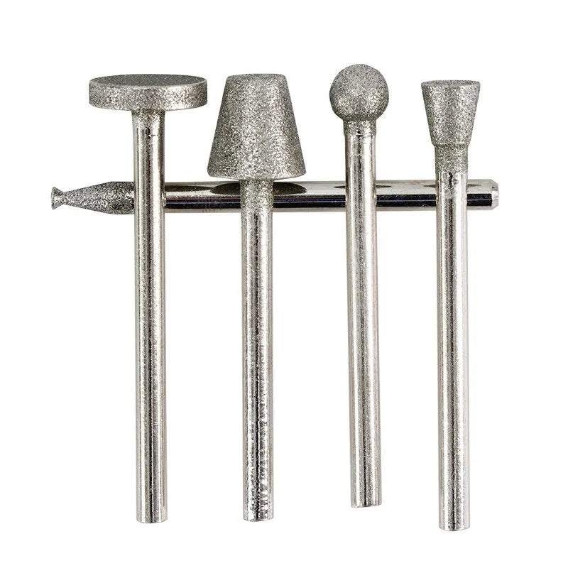 Alloy grinding head set elliptical cone shape for glass jade stone work