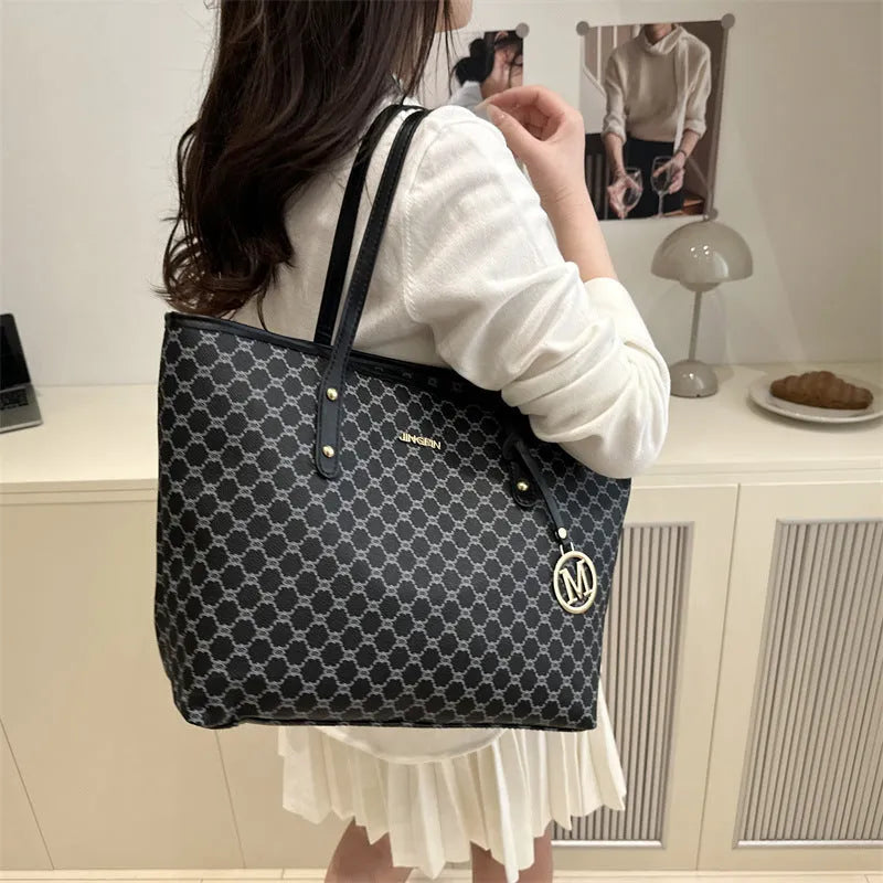 Western style PU leather shoulder bag in black, grey, white, or brown with contrast stitching.