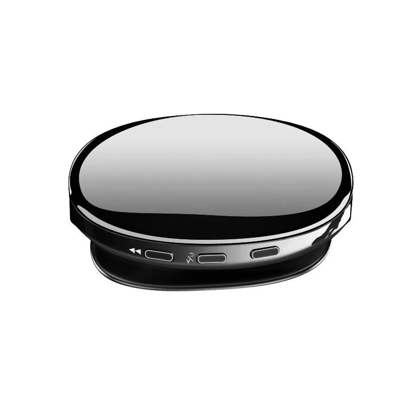 Bluetooth MP4 music player in blue, black, or rose gold with OLED display showing track info.