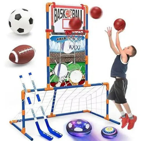 18cm plastic air cushion suspension football toy for teenagers with rechargeable battery