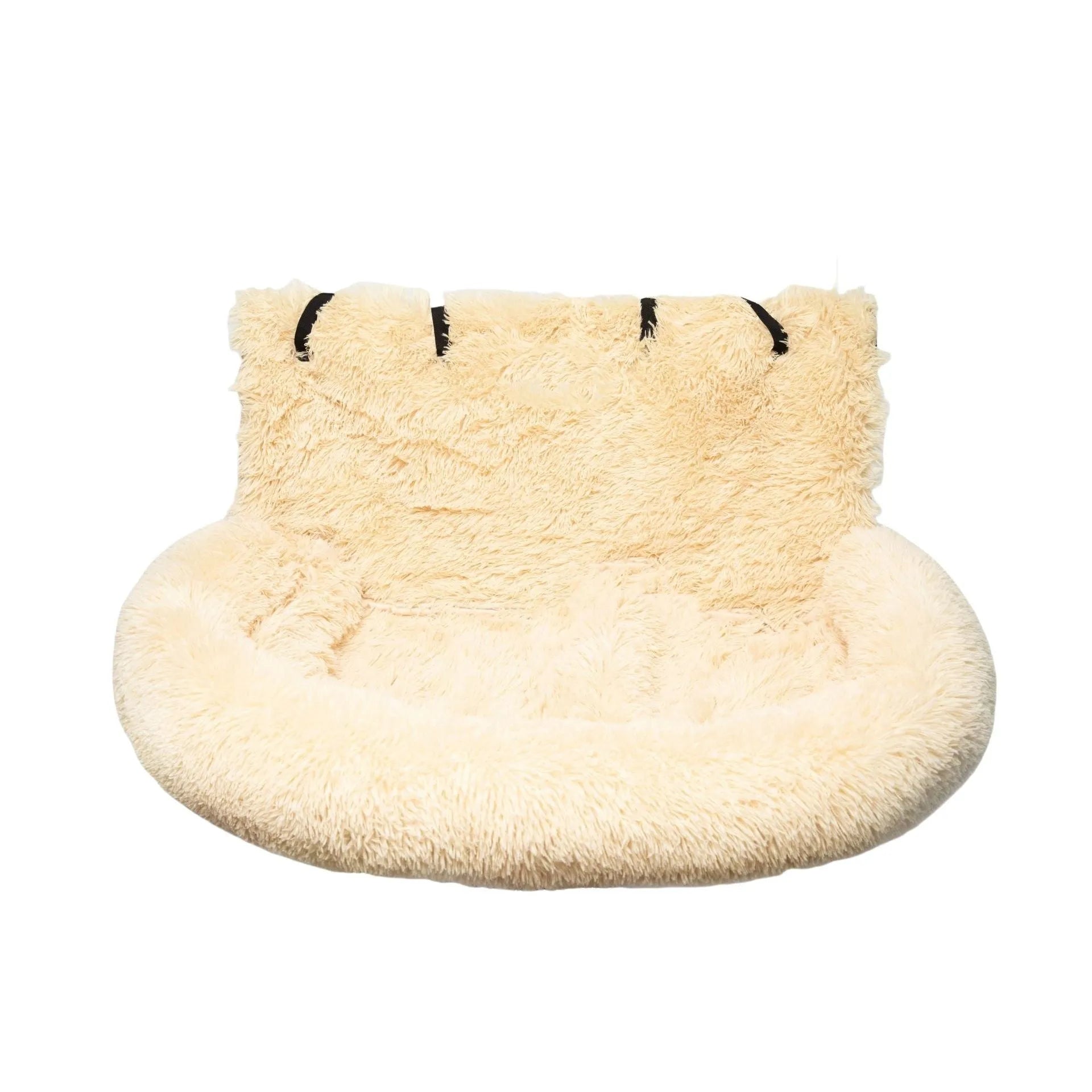 Winter thicken thermal vehicle pet mat in cloth fabric showing dark grey and beige colour options