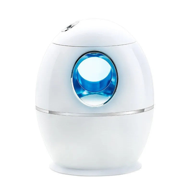 White columnar USB humidifier with anion function for large rooms up to 60 square metres